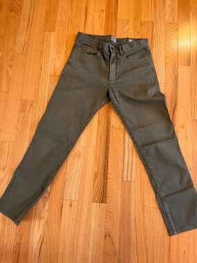 Faherty Men's Olive Slim Straight Jeans